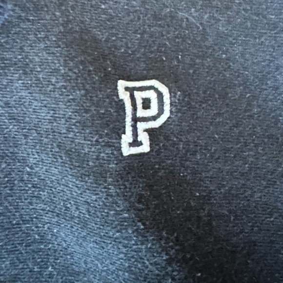 Victorias Secret PINK Cropped Drawstring Black Hoodie - Picture 2 of 5